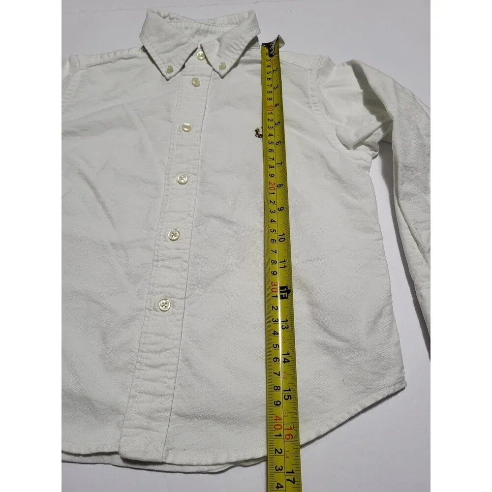 (#L3) Polo Ralph Lauren Boys Oxford Button Down White  Size Toddler 4T